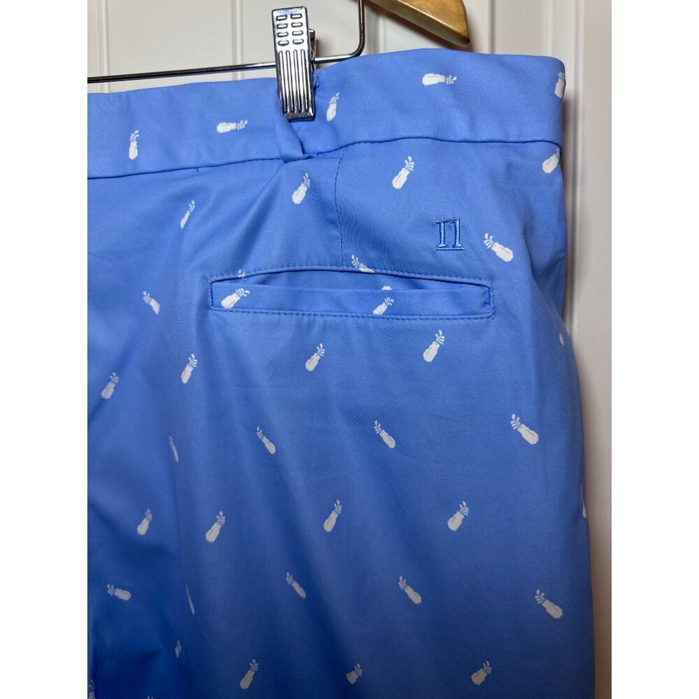 Walter Hagan Perfect 11 Light Blue Golf Bag design shorts, Waist: 42 - Picture 7 of 13